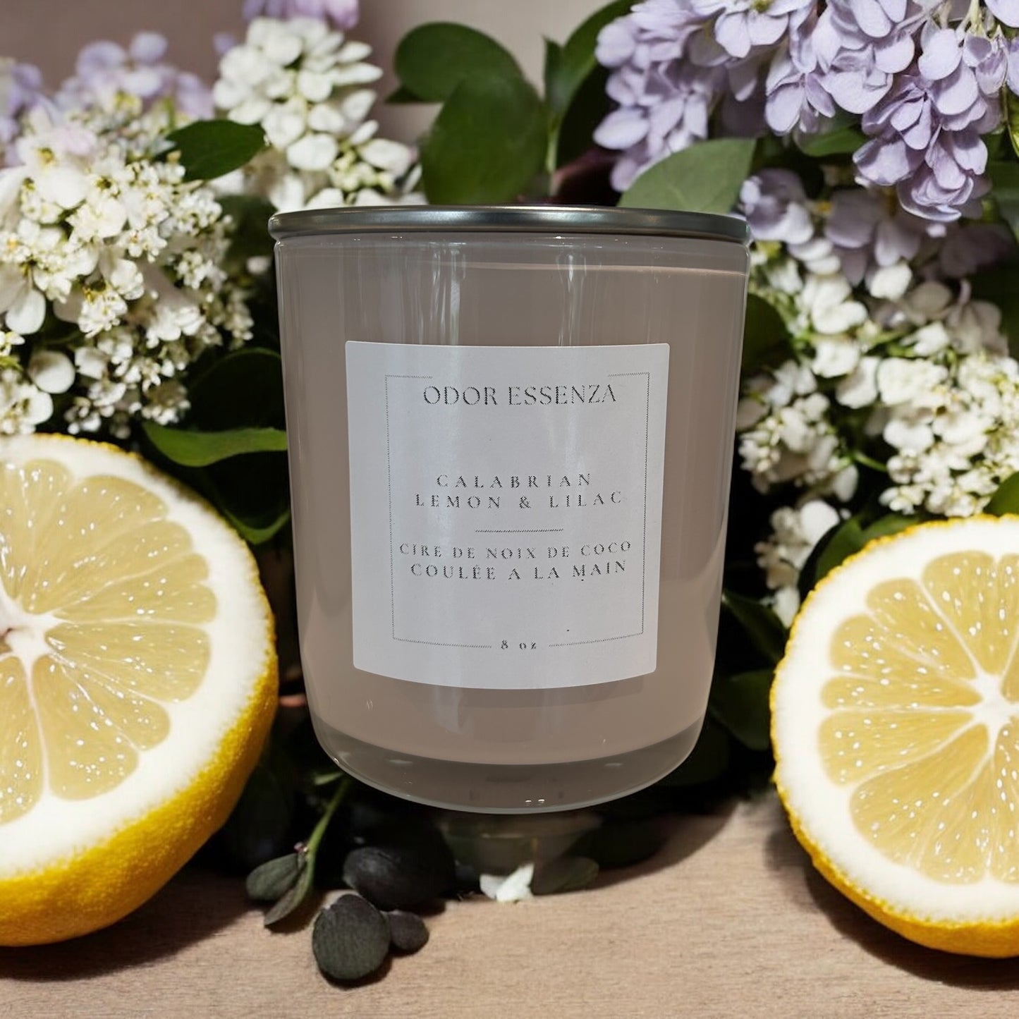 BOUGIES parfumée artisanale Calabrian Lemon & Lilac