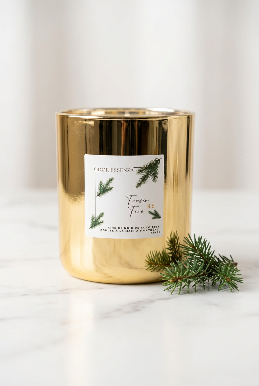 Fraser Fire n5 Bougie parfumée artisanale 16 oz