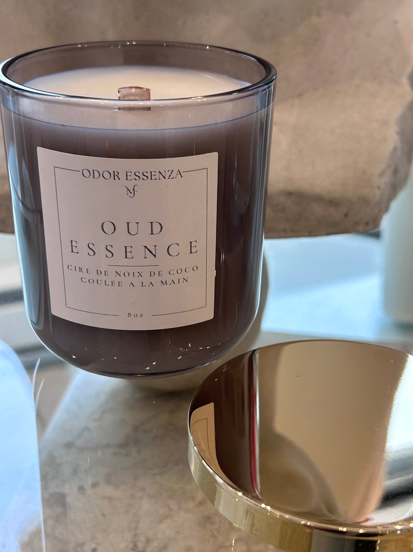 BOUGIES parfumée artisanale Oud Essence