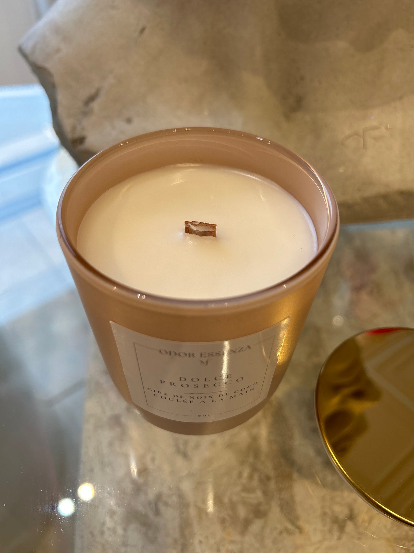 Bougie Parfumées Artisanales 8 oz Dolce Prosecco