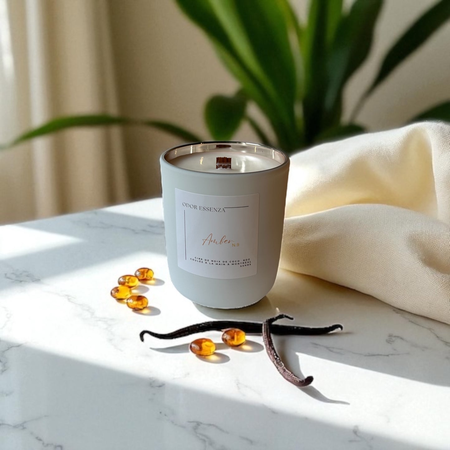 Amber No. 9 Bougie Parfumée Artisanale