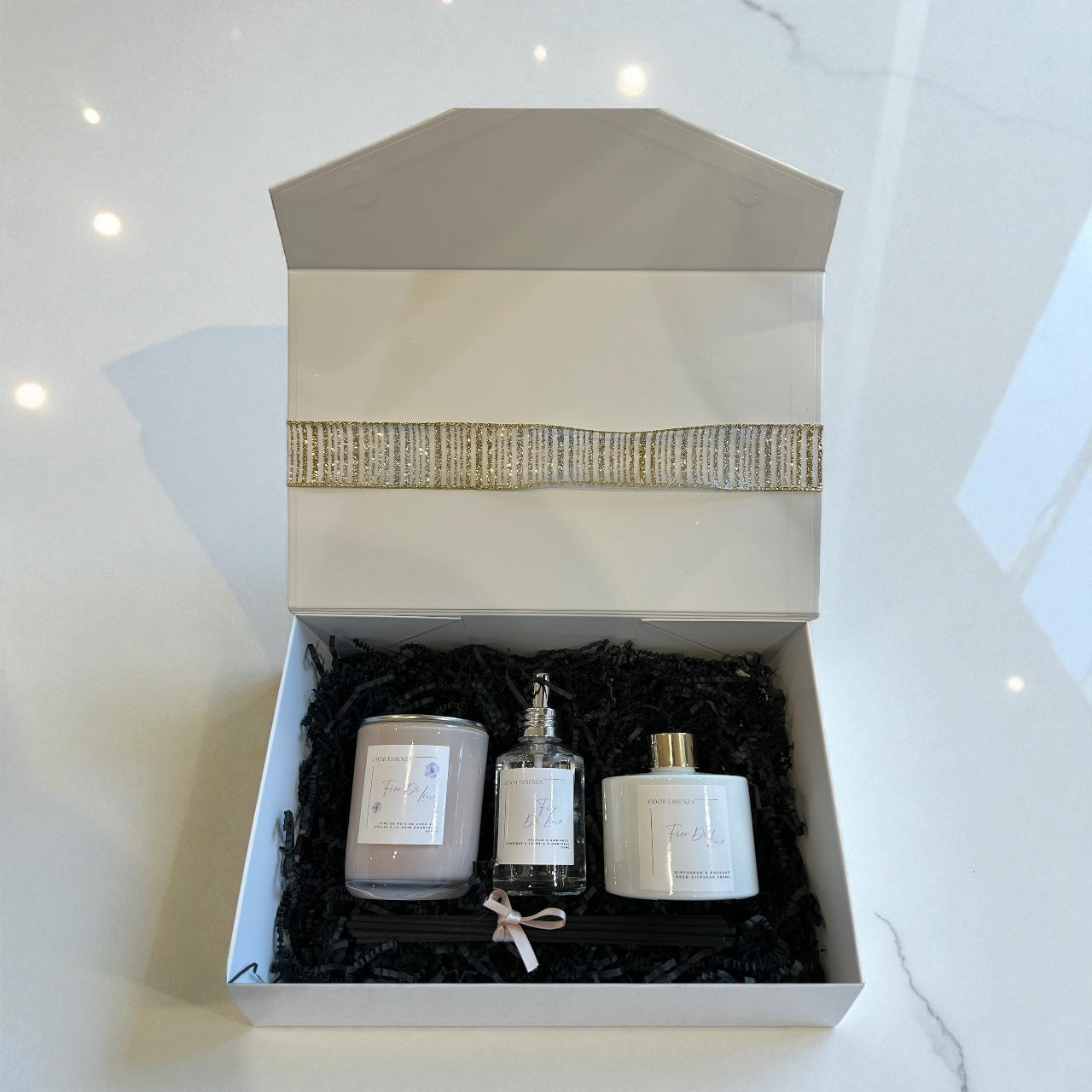 Coffret cadeaux de Noël Fior di Lino