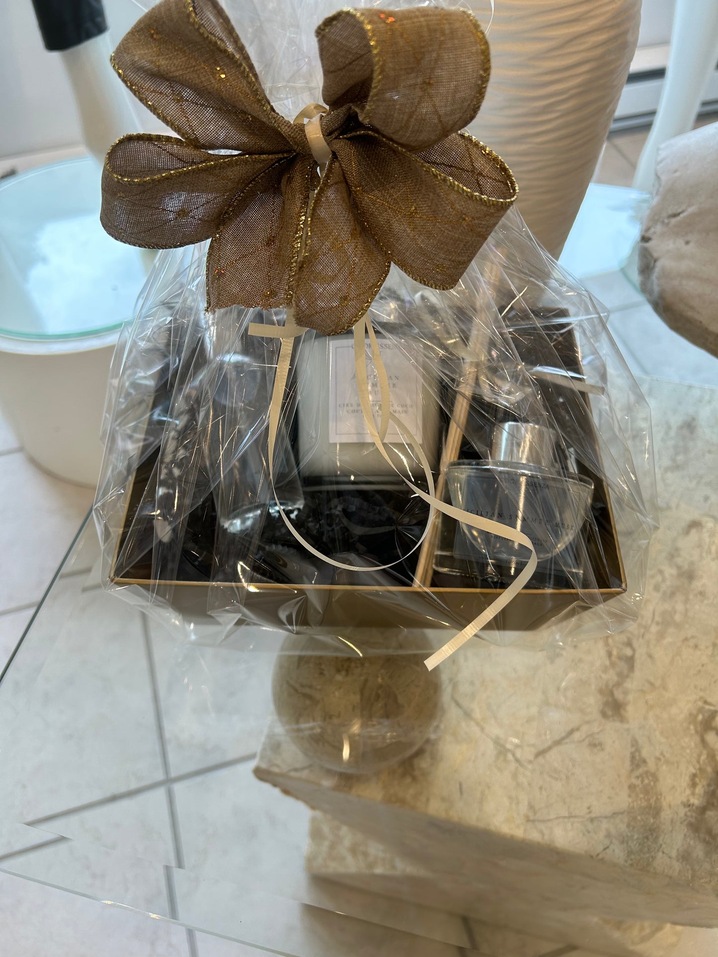 Coffret cadeaux bougies diffuseur parfum ambiance