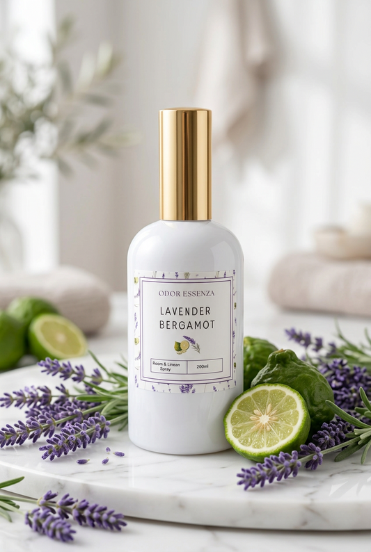 Brume ambiance lavande bergamote 
Room and lie en spray Lavander bergamote 