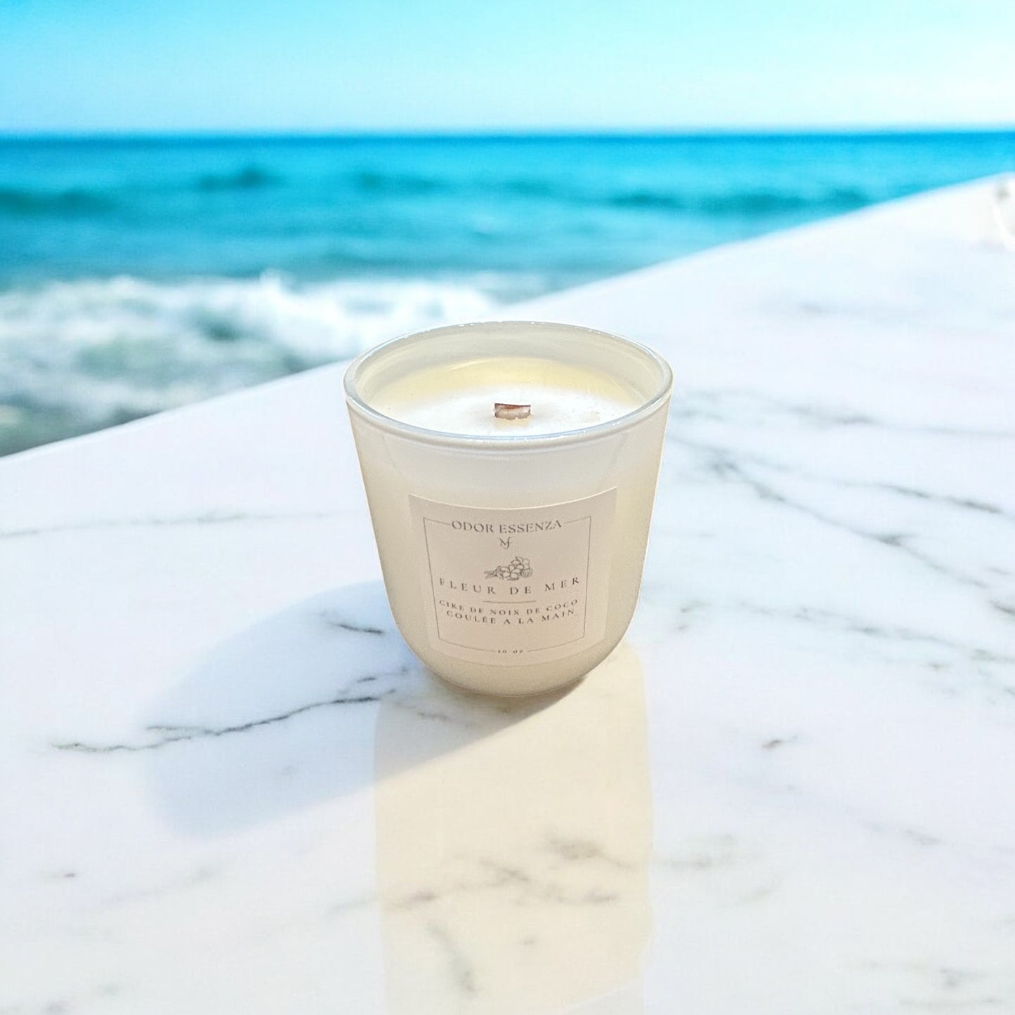 Fleur De Mer  BOUGIES parfumée artisanale 10oz