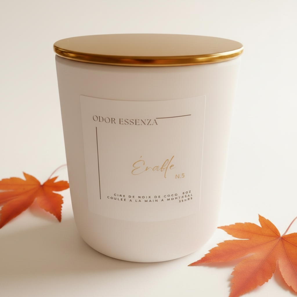 Érable  Bougie  parfumée artisanale