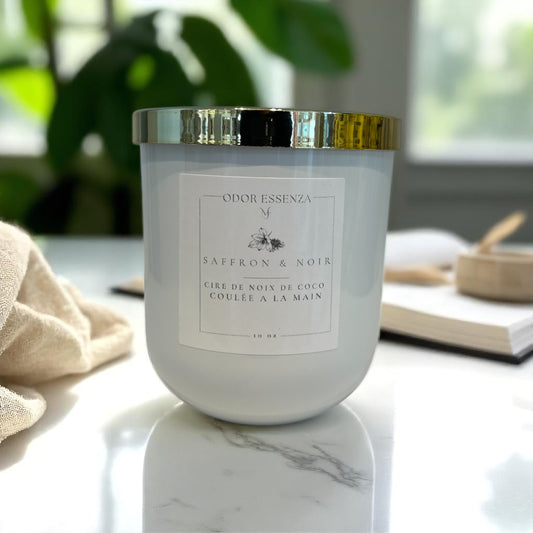 Bougie 10oz  Saffron Noire