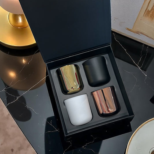 Coffret Cadeau Luxe – Collection Signature (4 bougies 2.5 oz)