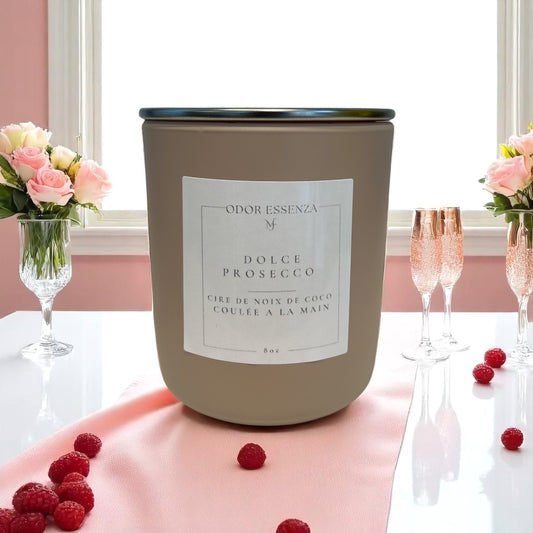 Bougie Parfumées Artisanales 8 oz Dolce Prosecco