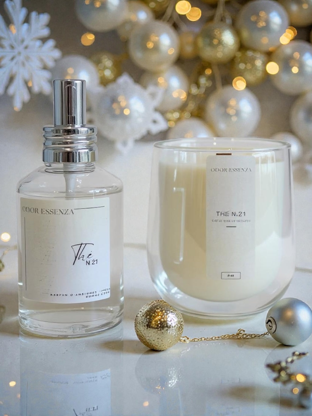 Coffret cadeaux Thé n.21 Bougie  parfumée. & Parfum Ambiance