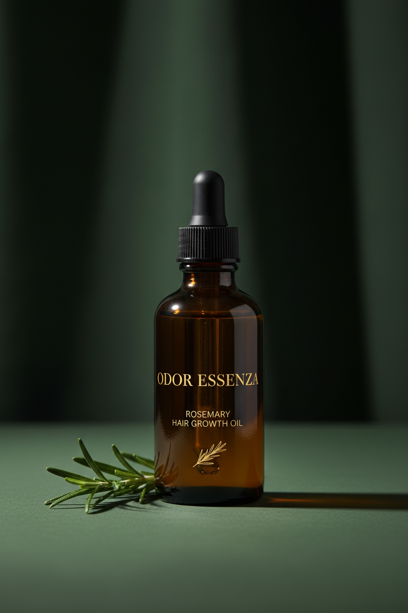 Huile pousse cheveux romarin , hair growth oil with rosemary oil 